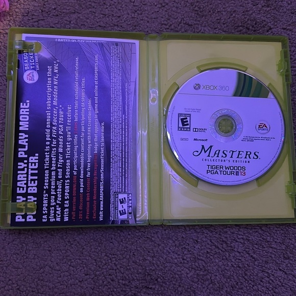 Tiger Woods PGA Tour 13 Masters Collector's Edition Microsoft Xbox 360 - Picture 2 of 3